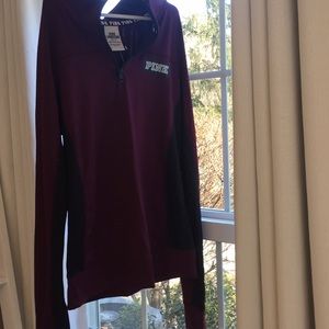 PINK ultimate collection quarter zip sweatshirt